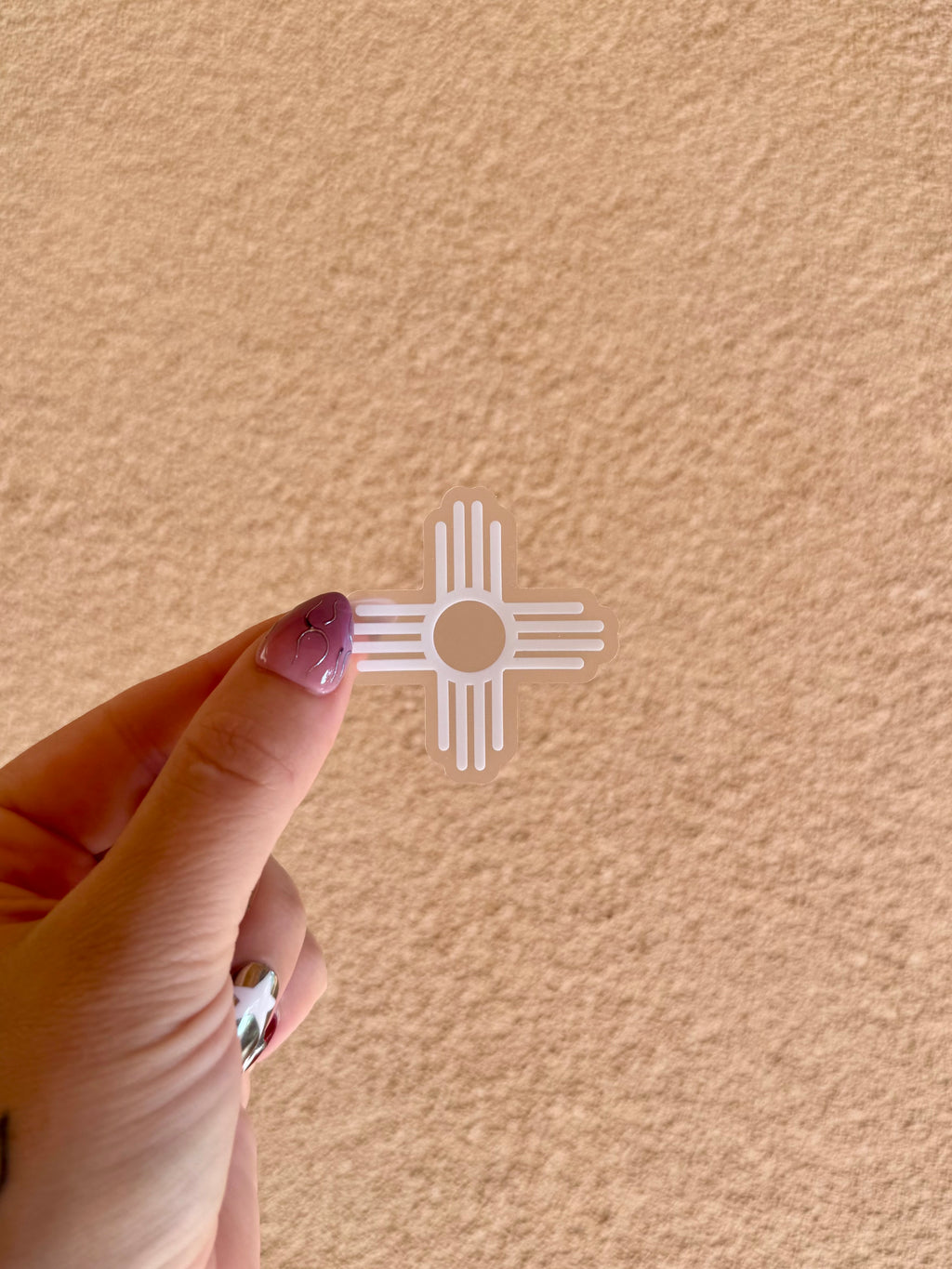 Zia symbol Sticker with Clear Background