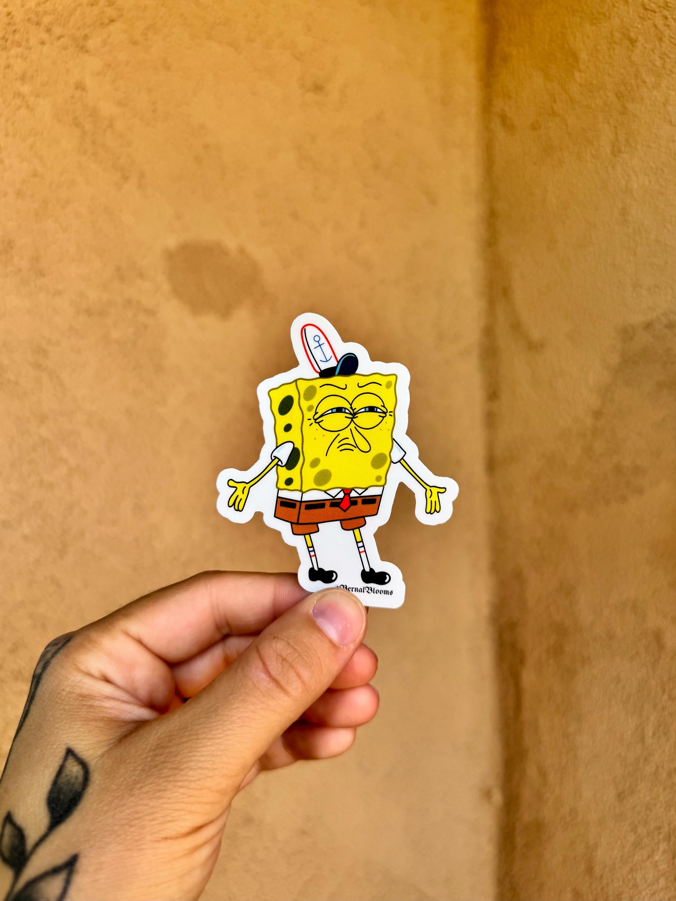 Cartoon Sponge Sticker
