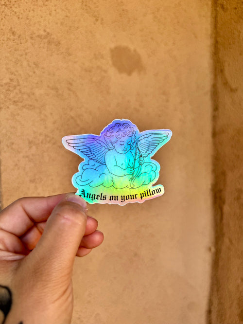 Angels on Your Pillow Sticker