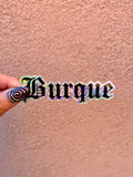 Burque Glitter Sticker