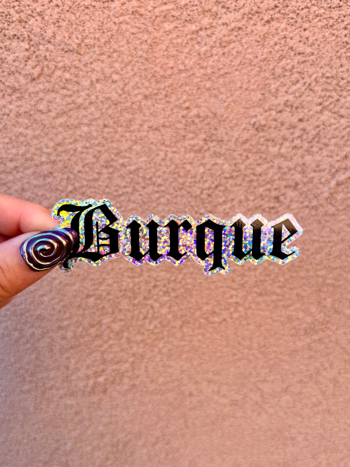 Burque Glitter Sticker