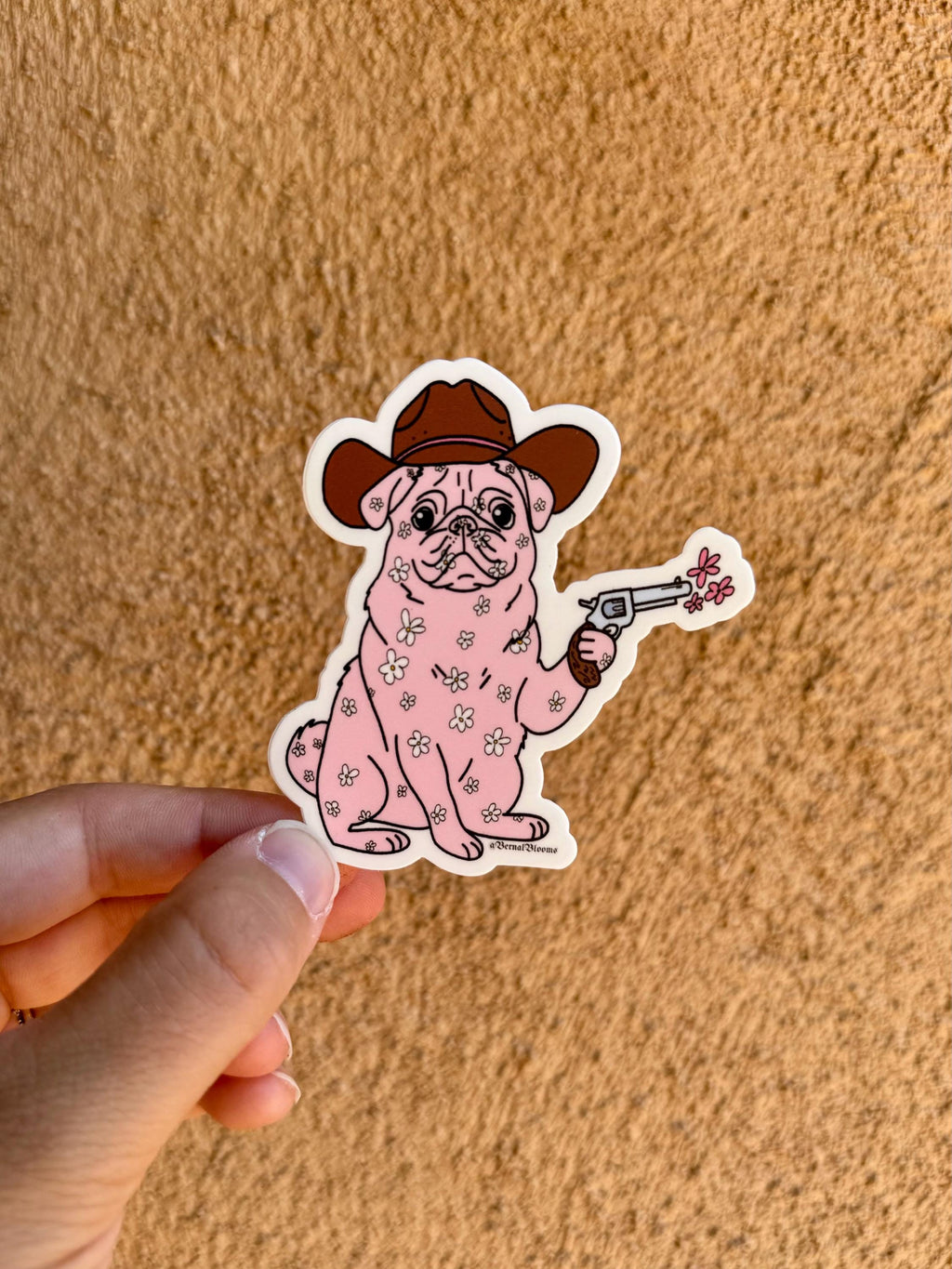 Pug Sheriff Sticker