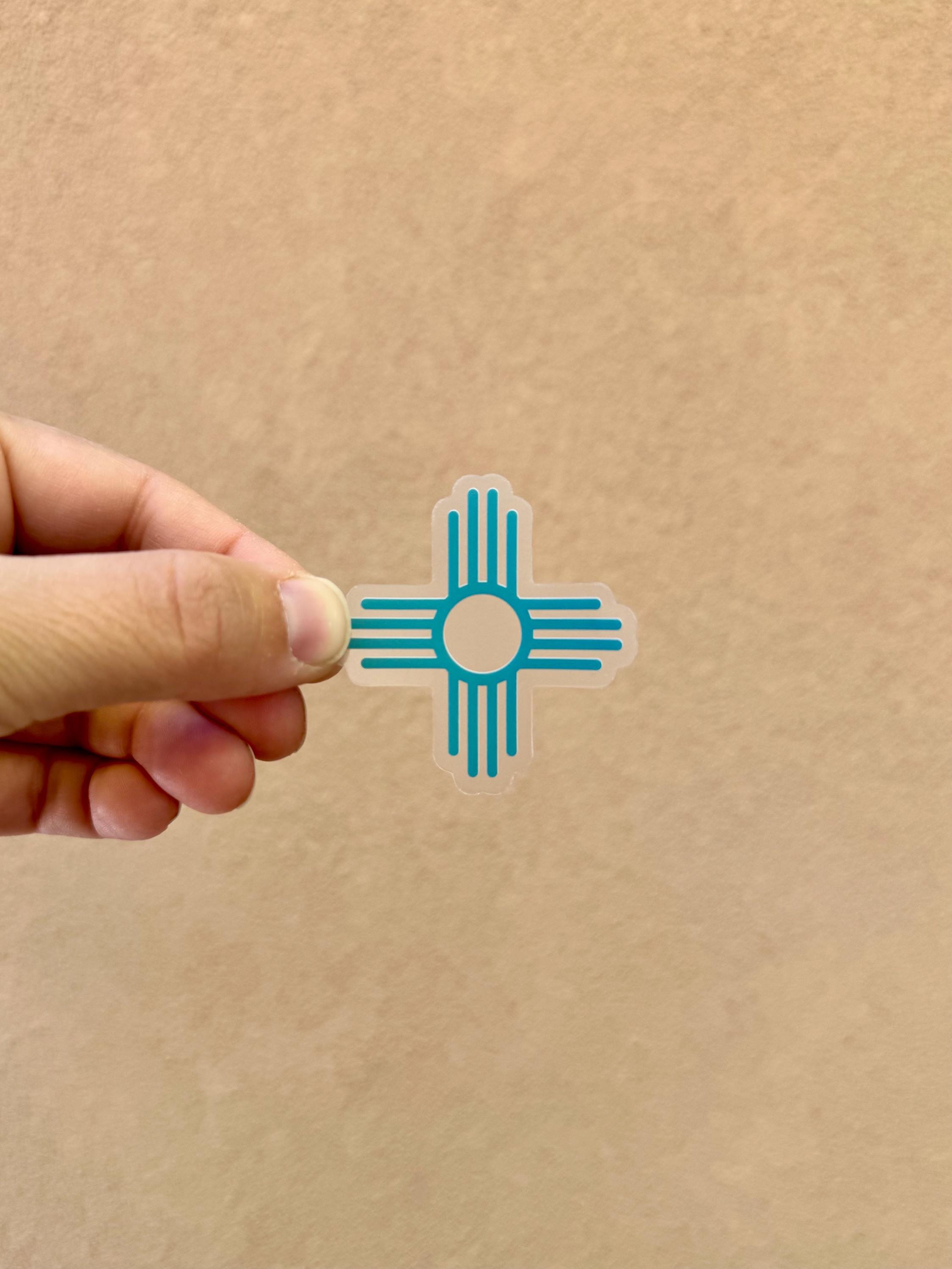 Zia symbol Sticker with Clear Background