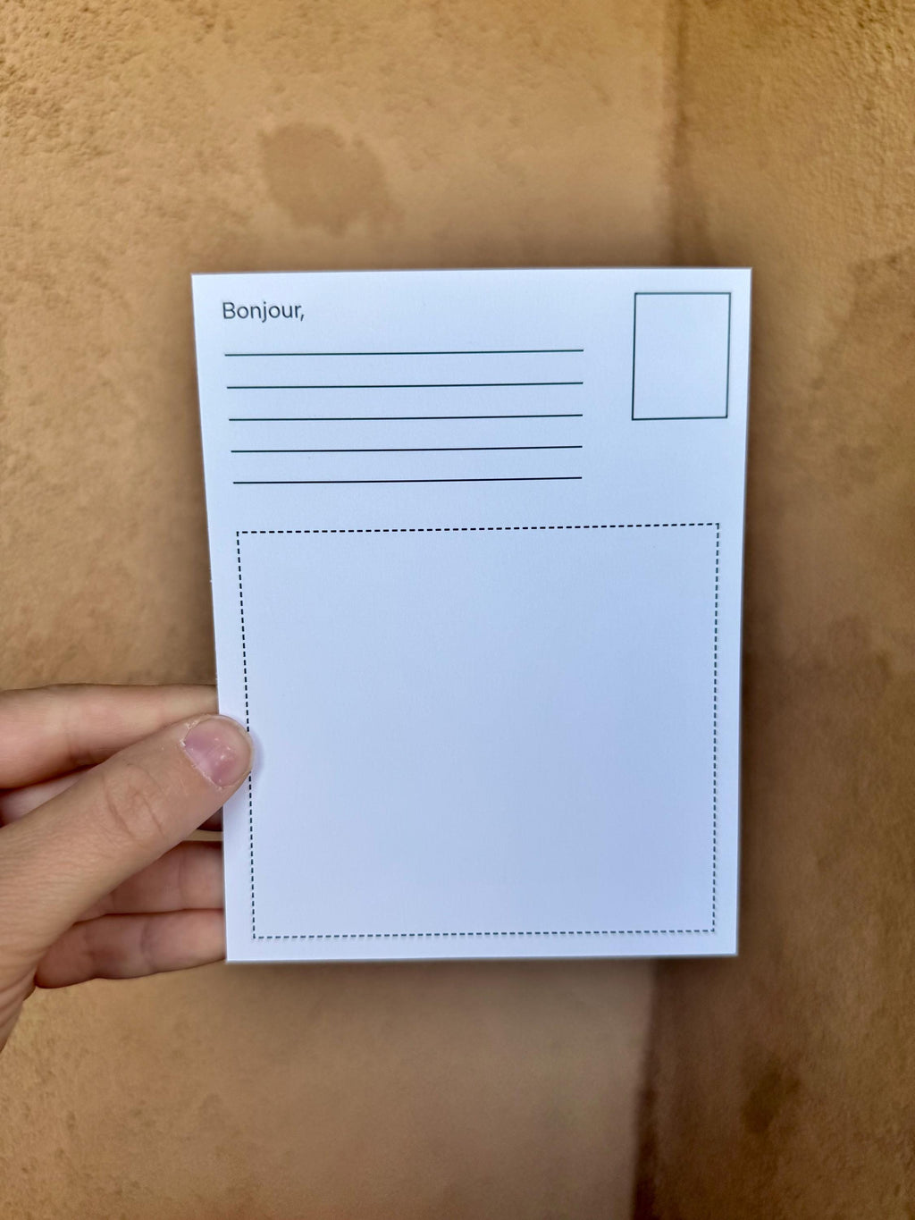 Pug Croissant Postcard