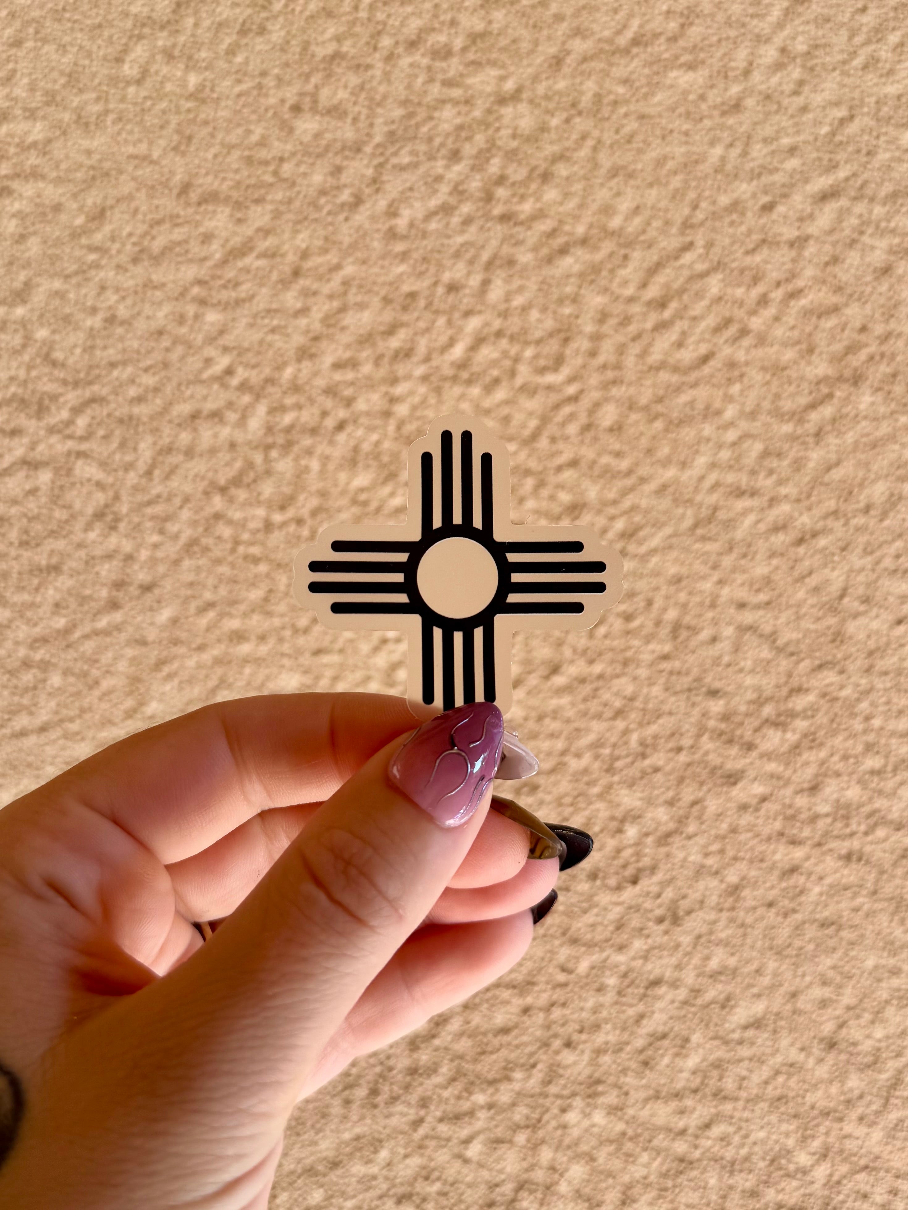 Zia symbol Sticker with Clear Background