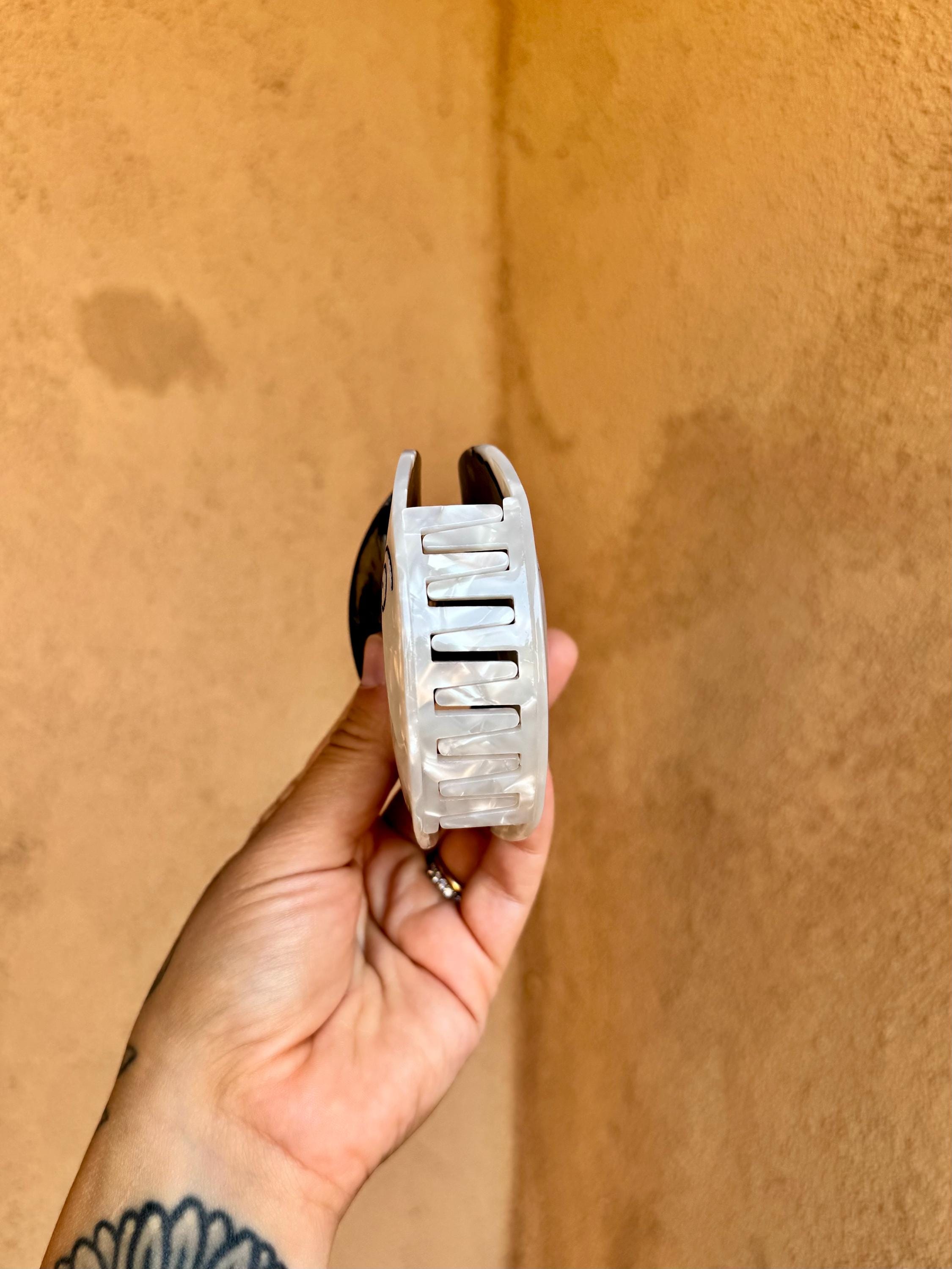 Pug Ying Yang Hair Claw Clip