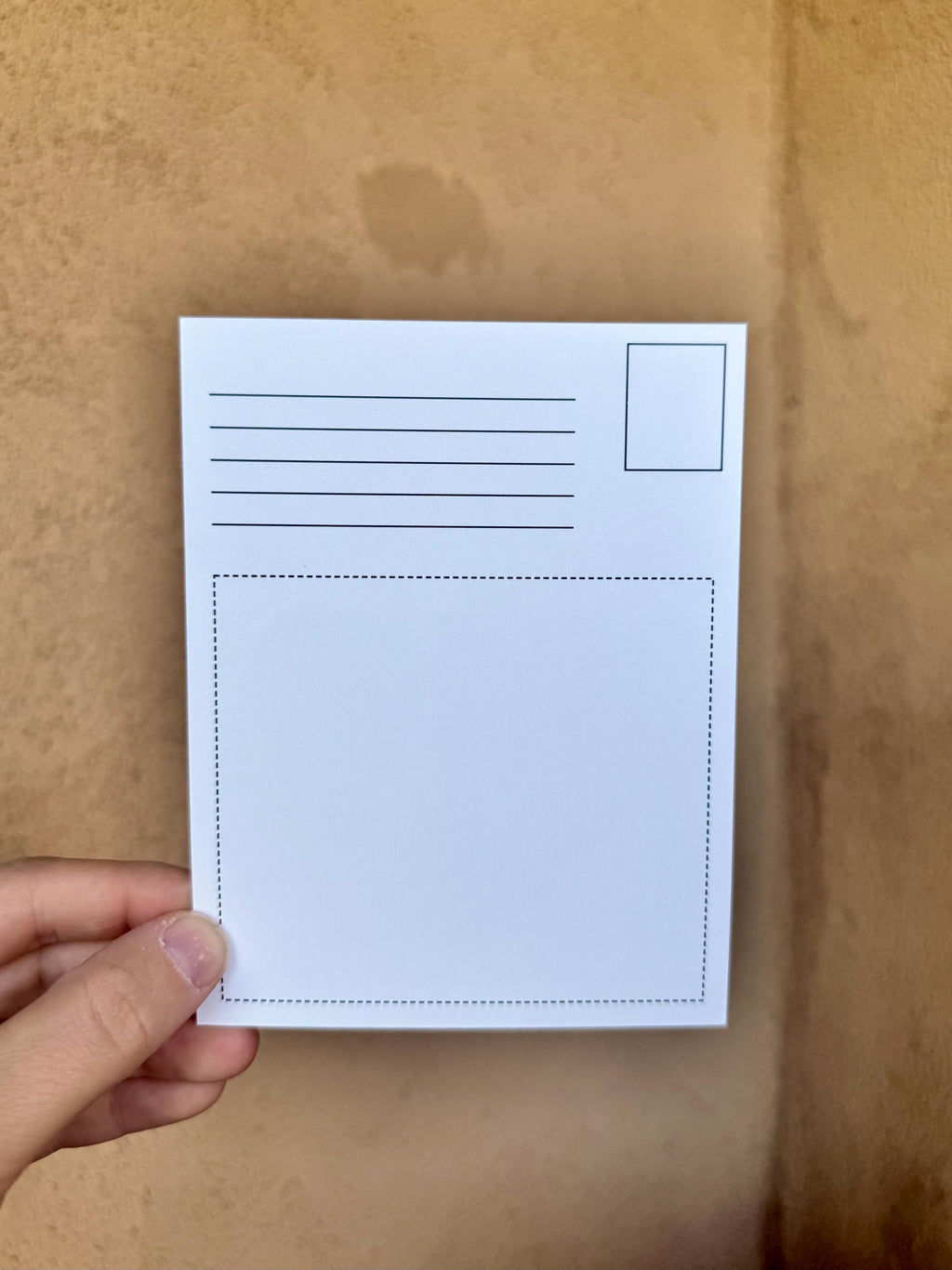 Scared Heart Pressed Flower Art Postcard