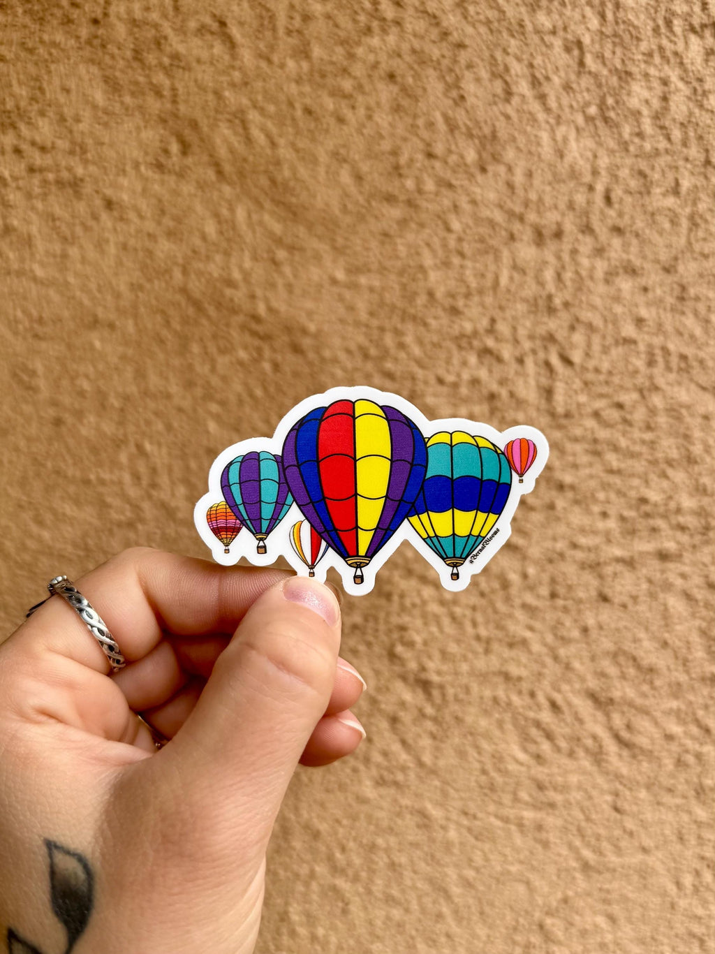 Hot Air Balloon Sticker