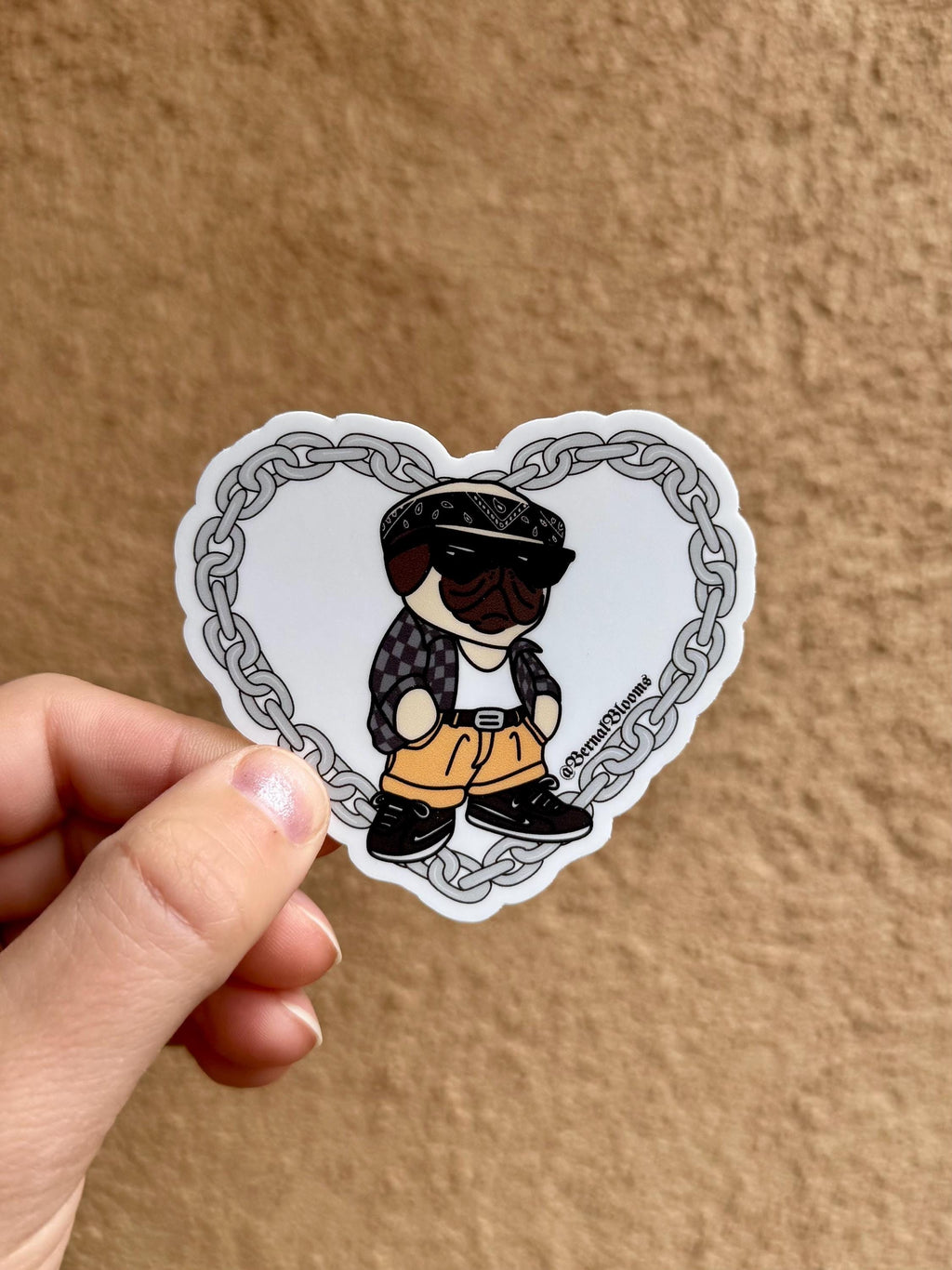 Pug Homie Sticker