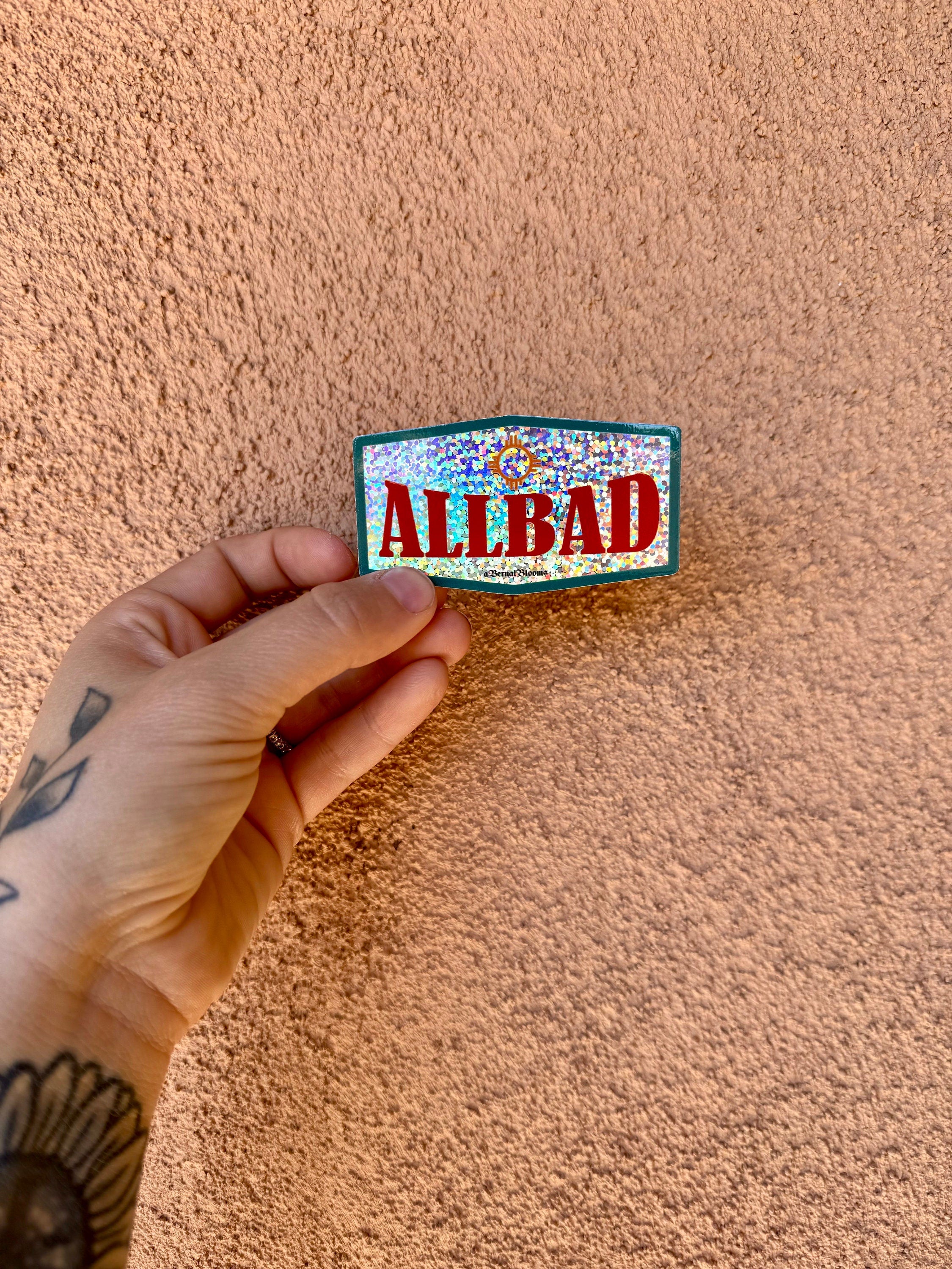 Glitter Allbad Sticker