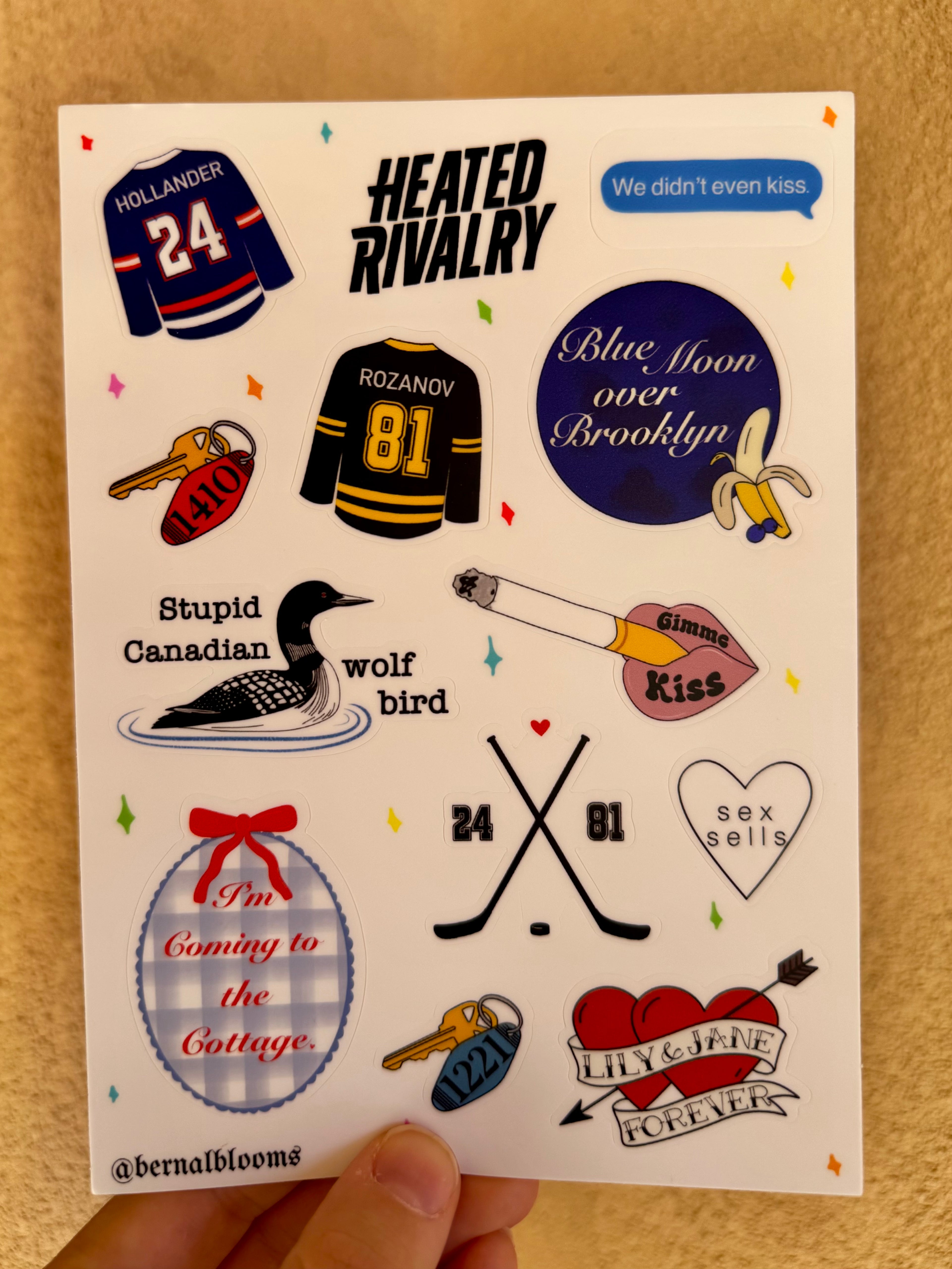 Heated Rivalry Sticker Sheet