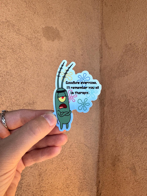 Cartoon See You in Therapy Sticker