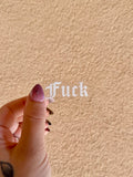 Fuck Sticker White