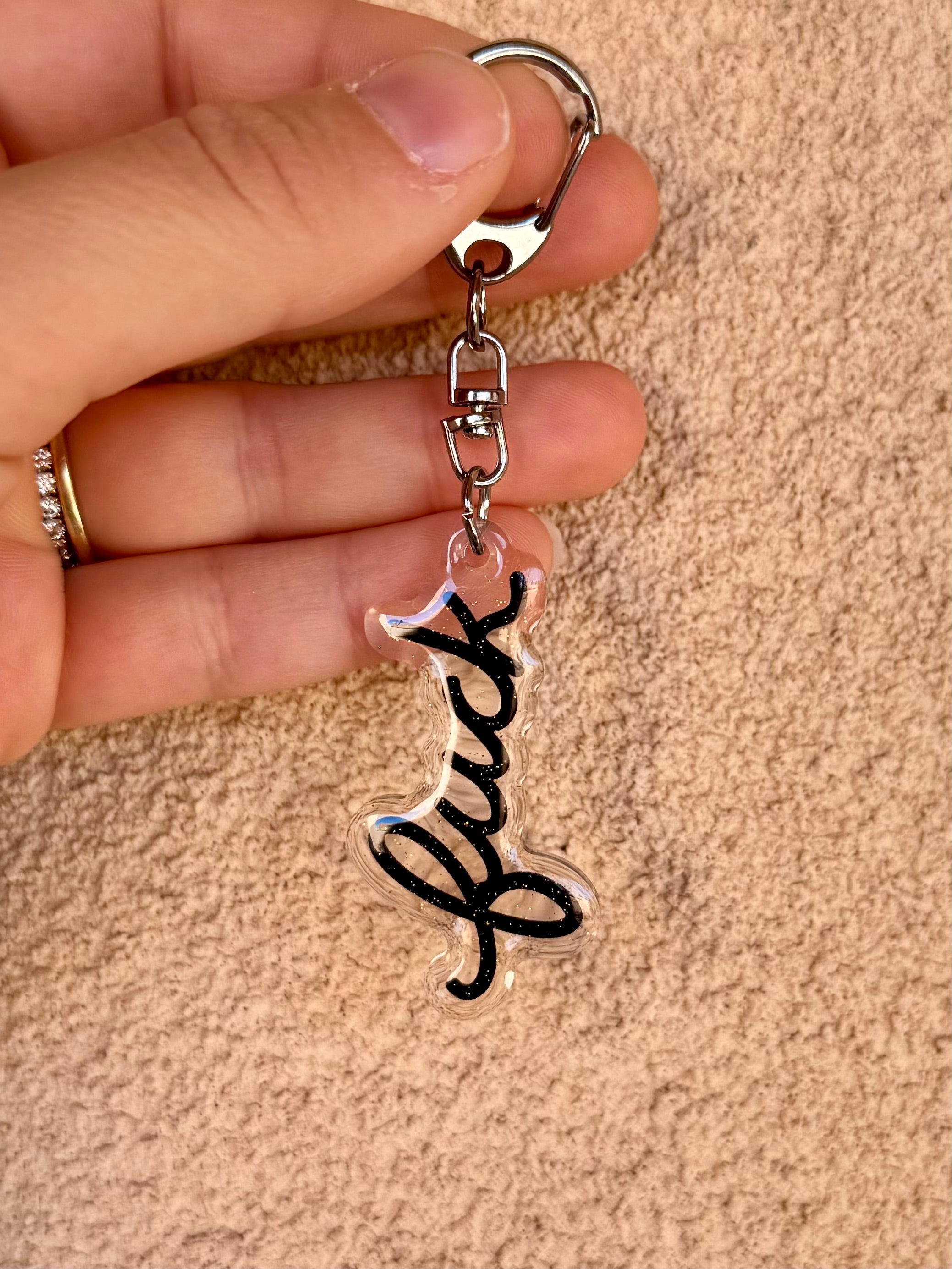 Fuck Glitter Keychain