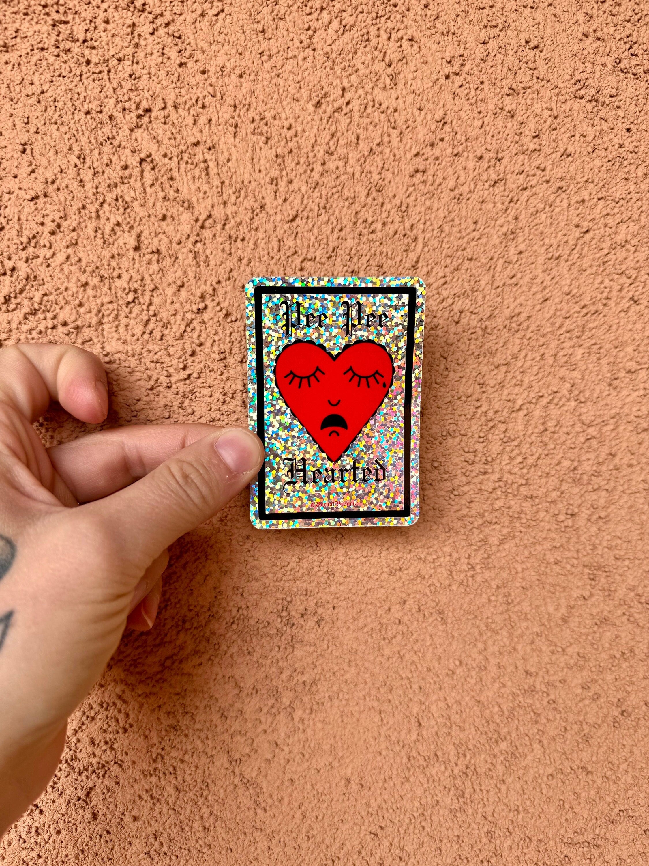 Pee Pee Hearted Sticker