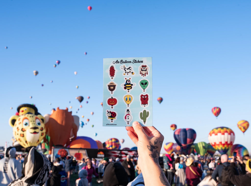 Balloon Special Shapes Sticker Sheet