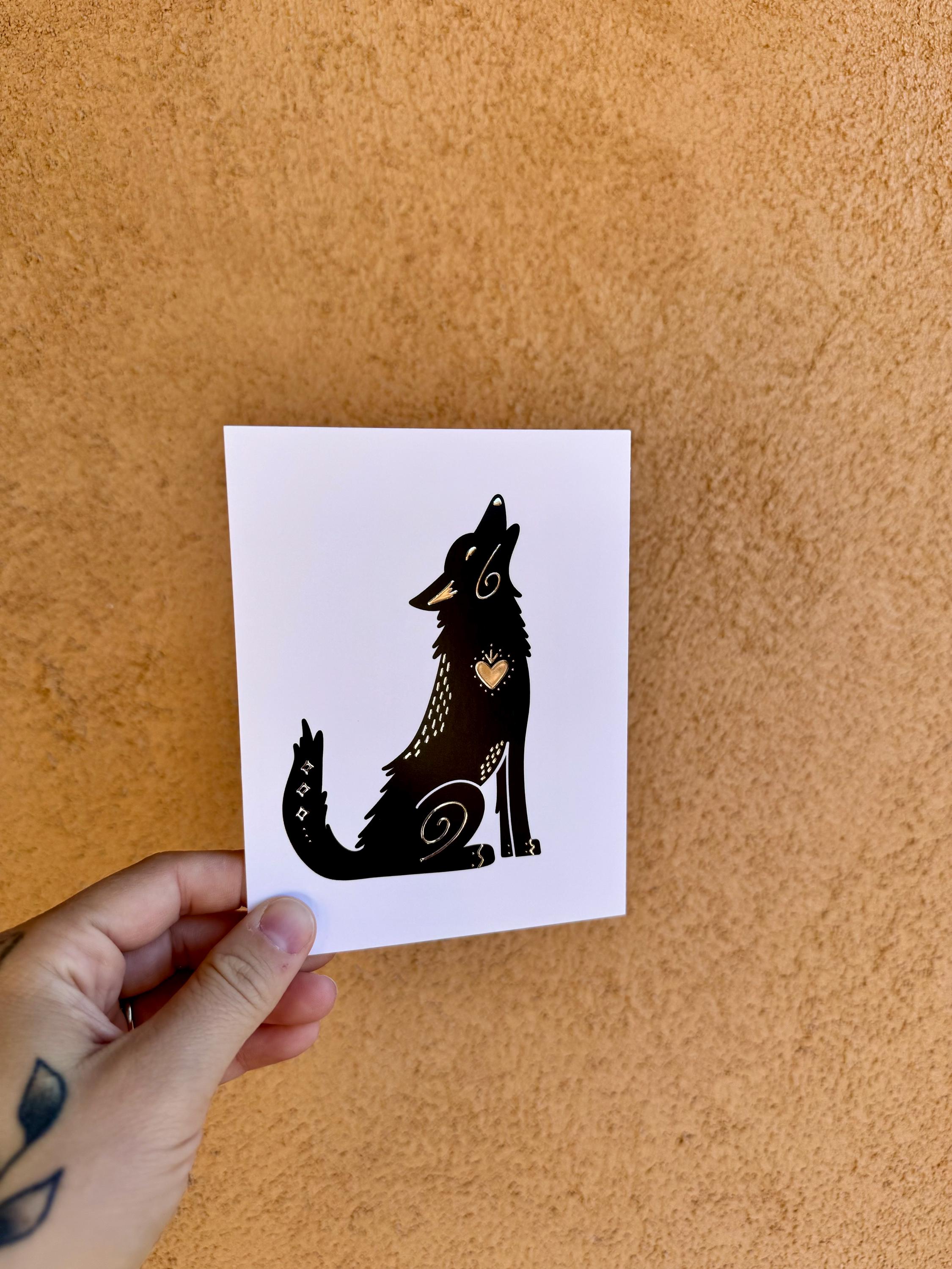 Coyote Art Postcard