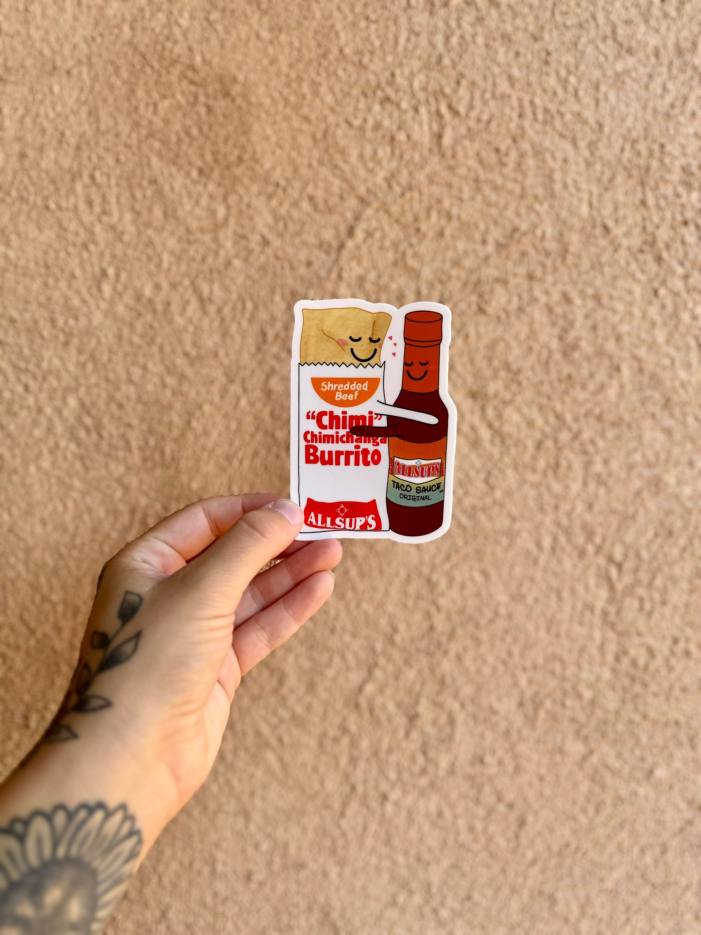 Chimi and Hot Sauce Sticker