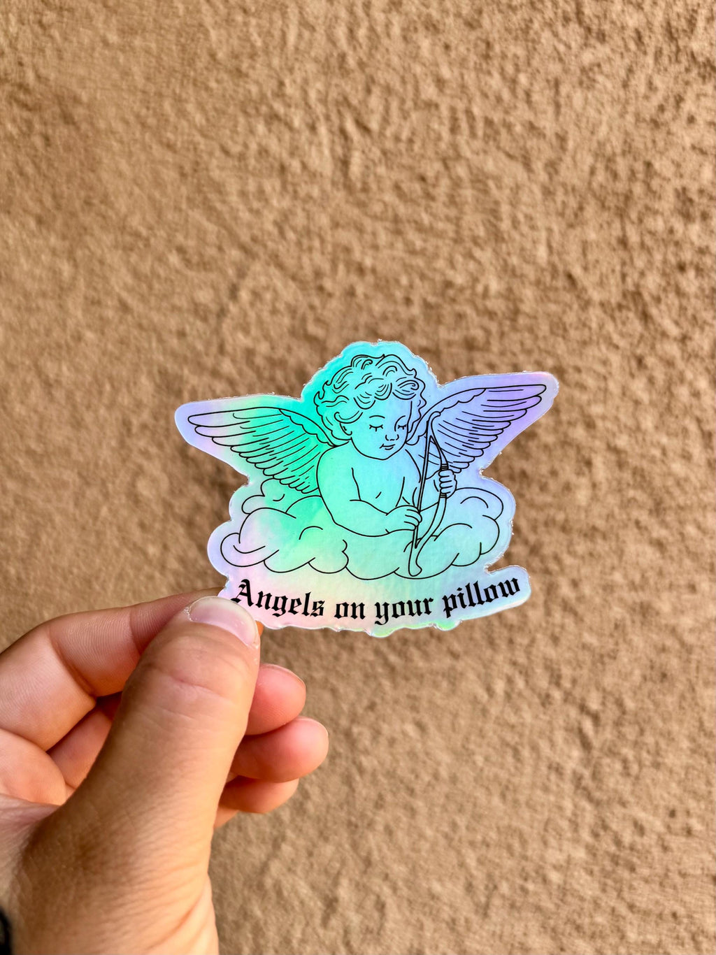 Angels on Your Pillow Sticker