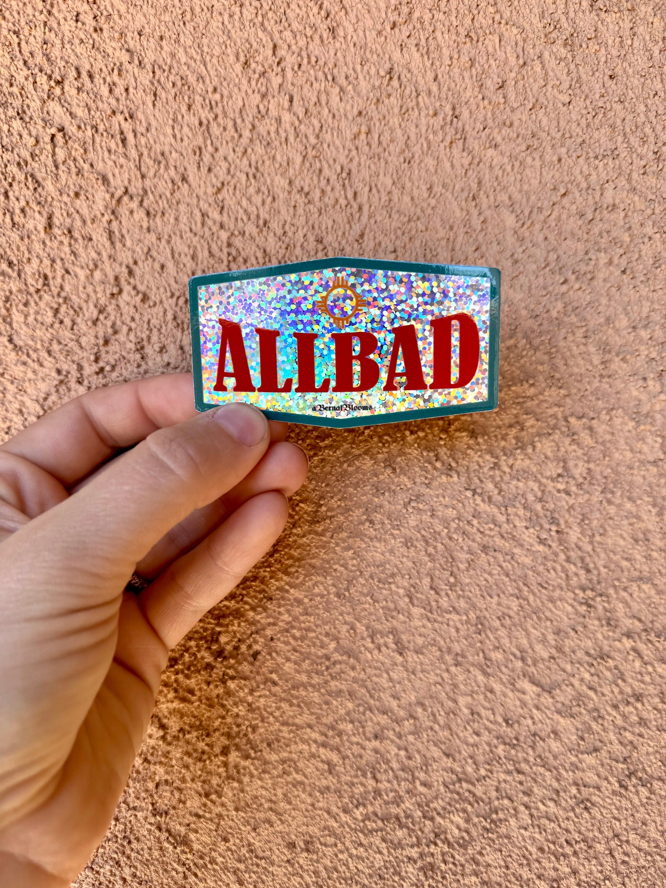 Glitter Allbad Sticker