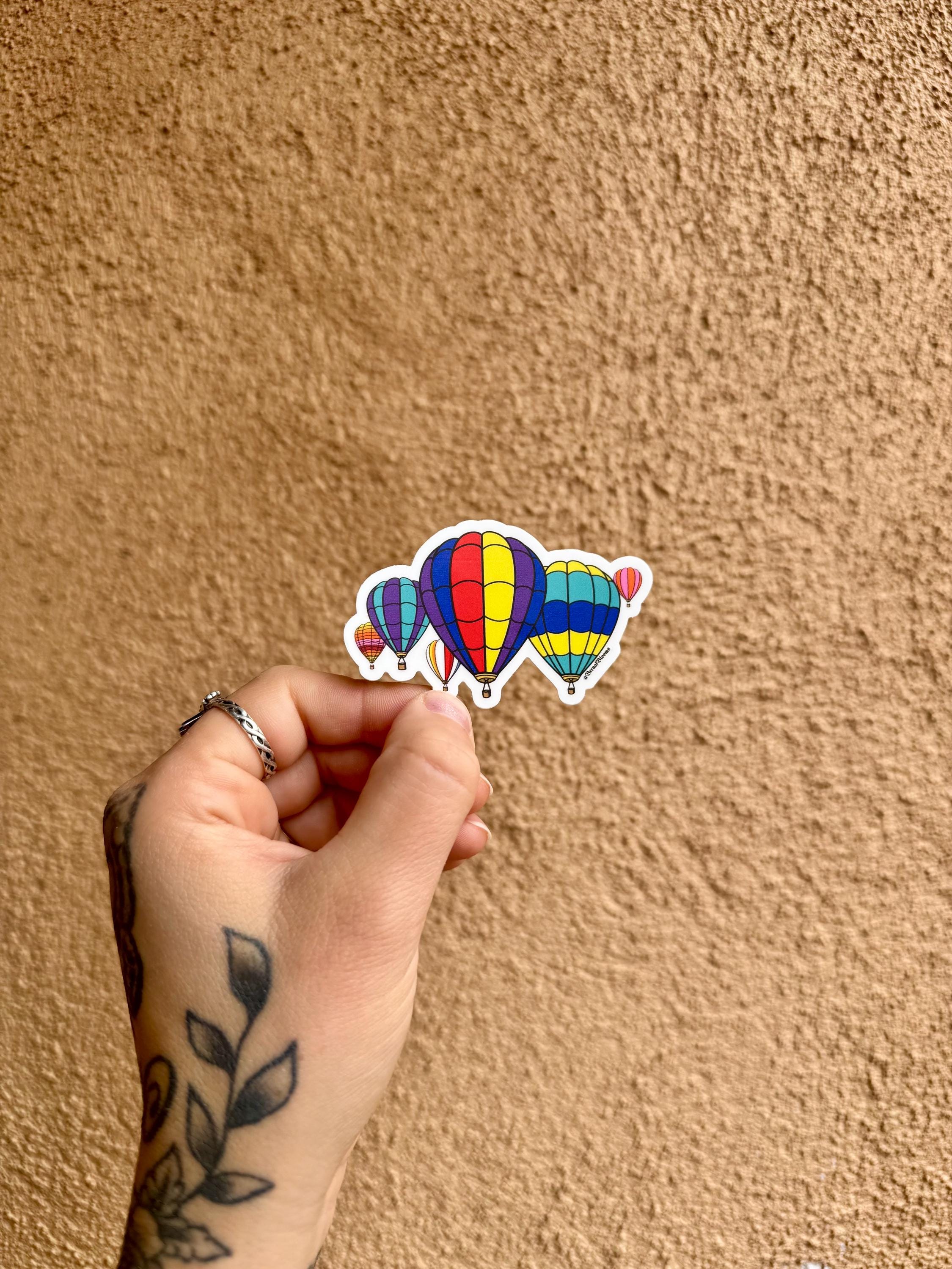 Hot Air Balloon Sticker