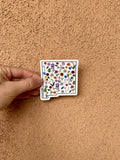 New Mexico Floral Pattern Sticker