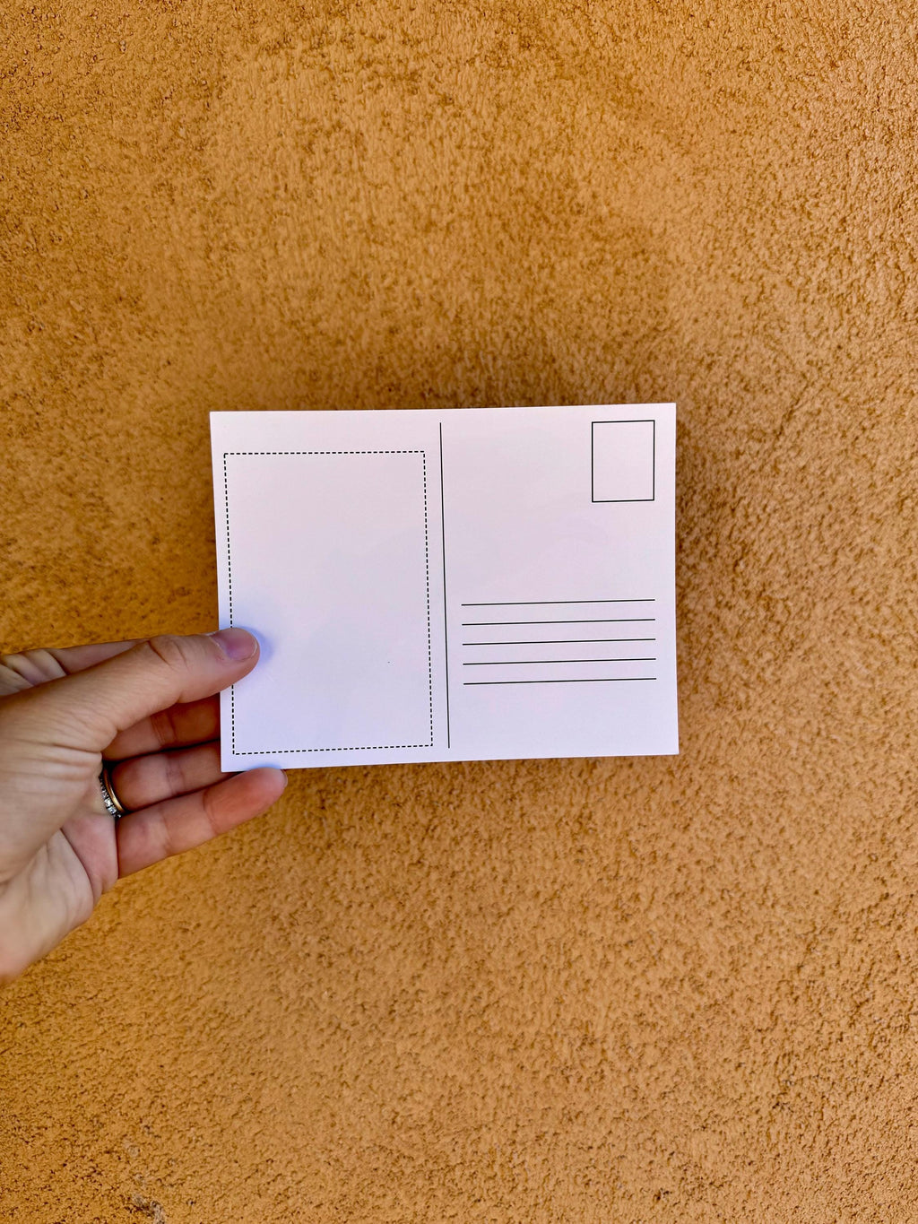 Rabbit Folk Art Postcard