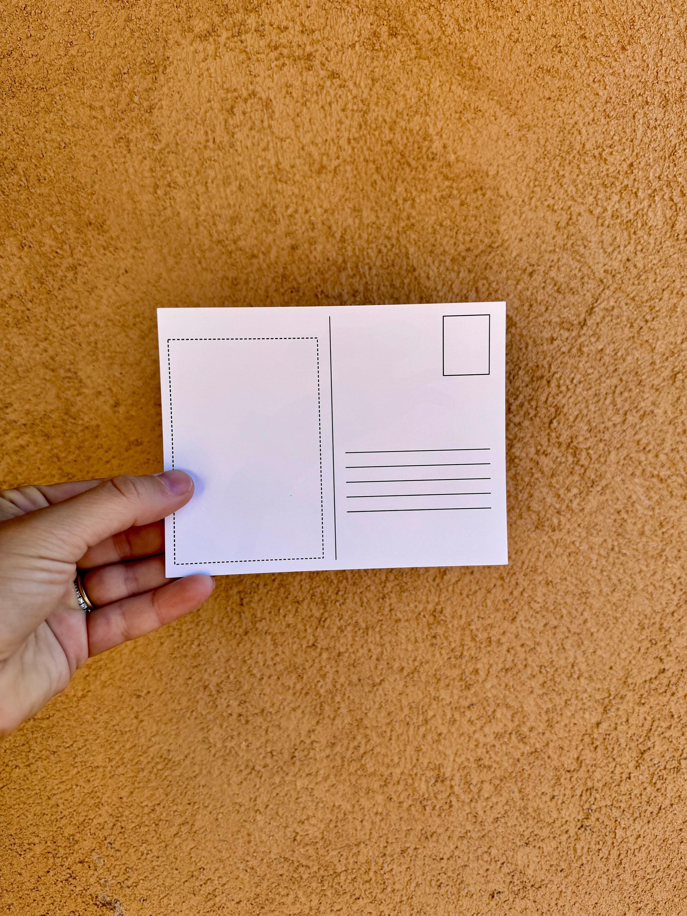 Rabbit Folk Art Postcard