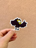 Cartoon Sponge Bat Sticker