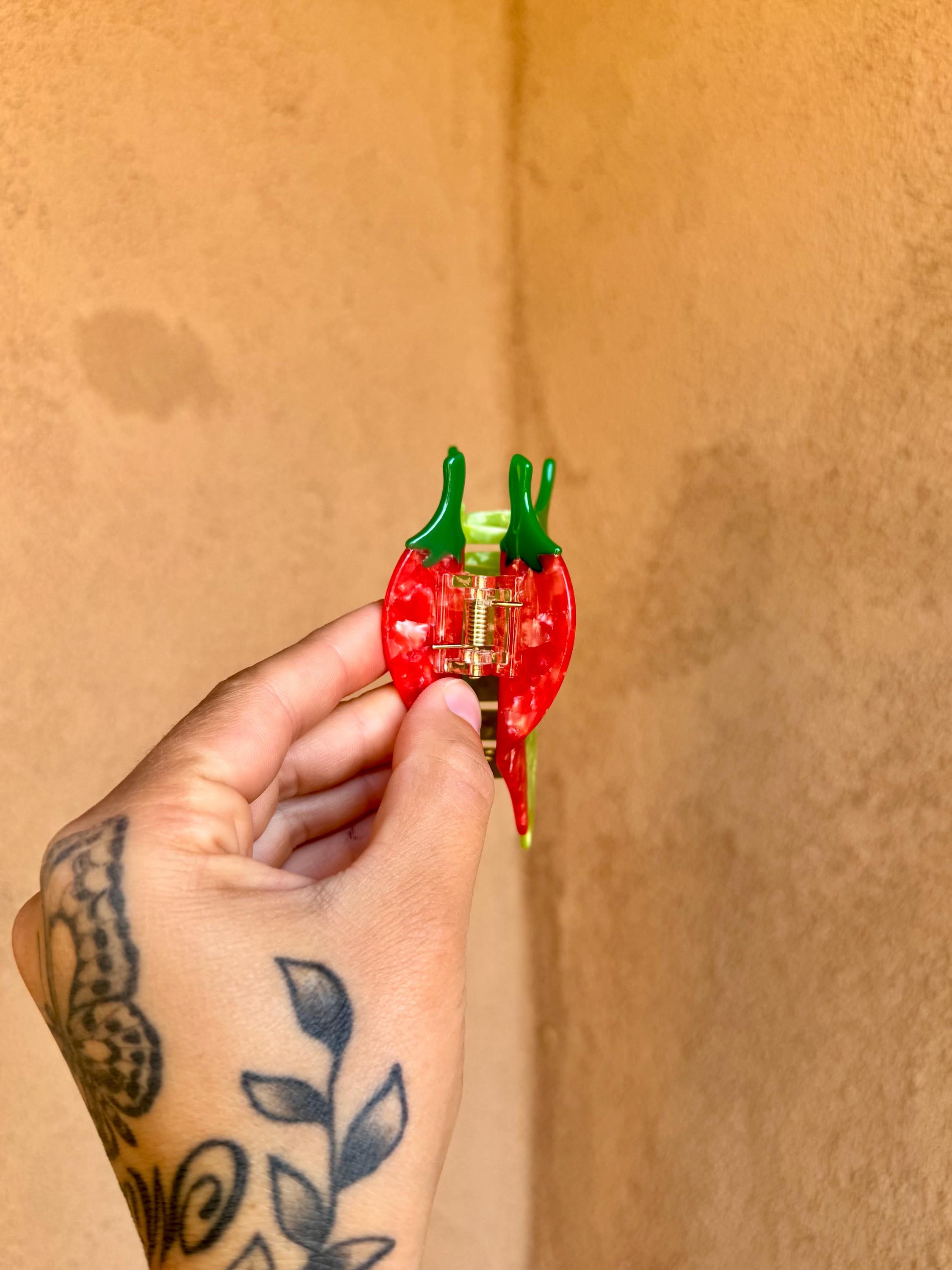 Chile Pepper Hair Claw Clip