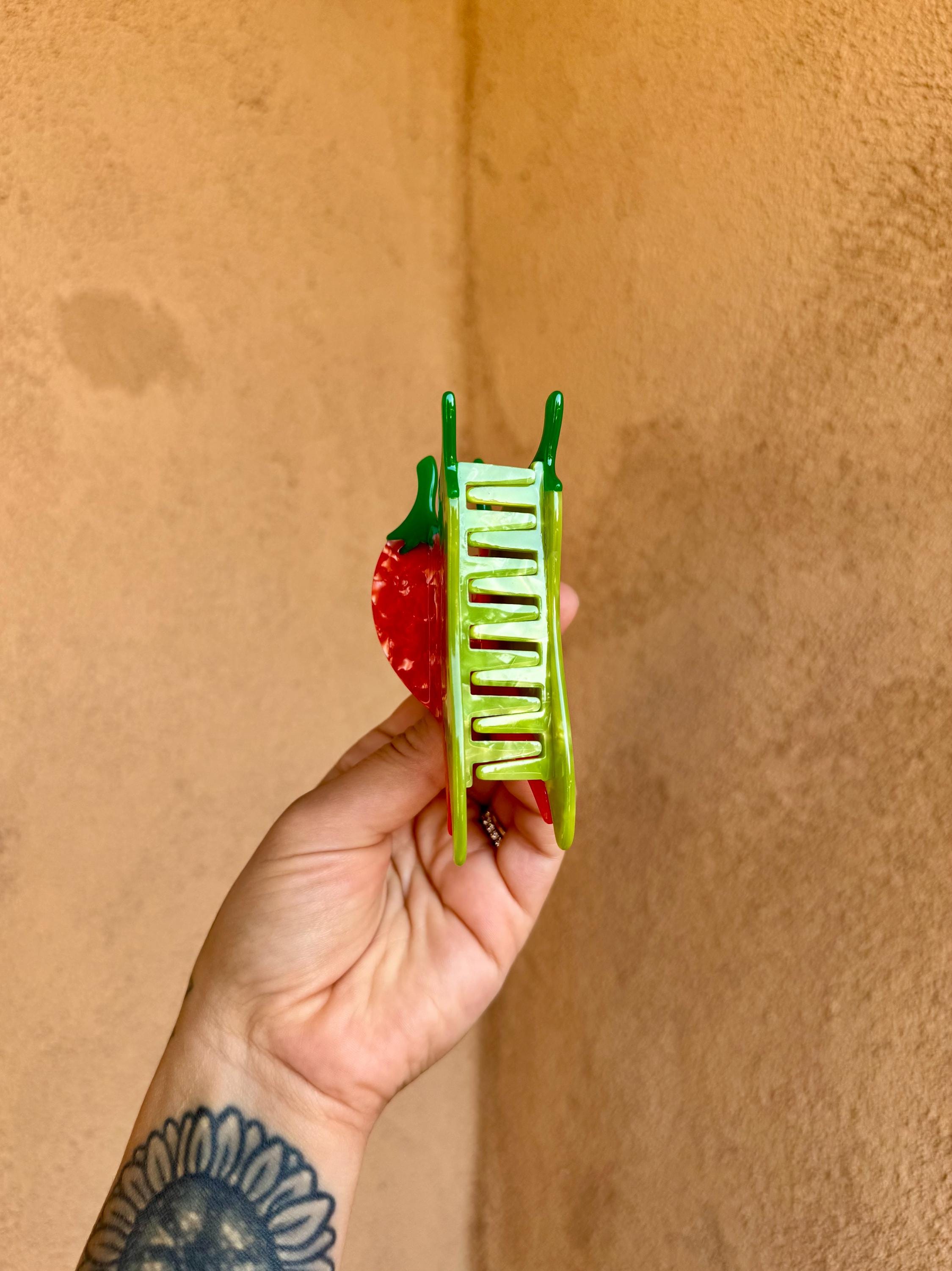 Chile Pepper Hair Claw Clip